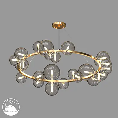 LampsShop.ru L1357 Chandelier Gold Rainbow Bubble