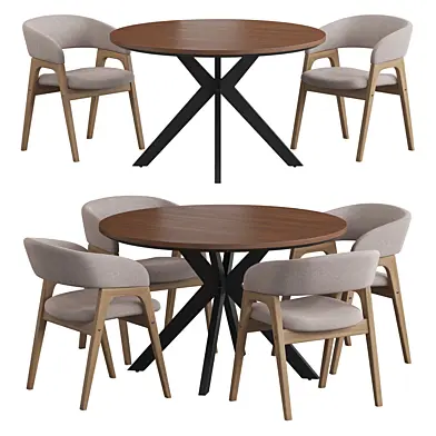 Montly MOT орех Niko Dining set