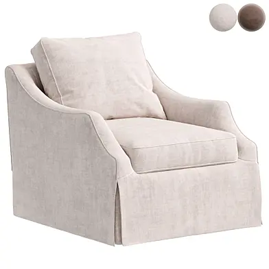 Bea Skirted Swivel Chair