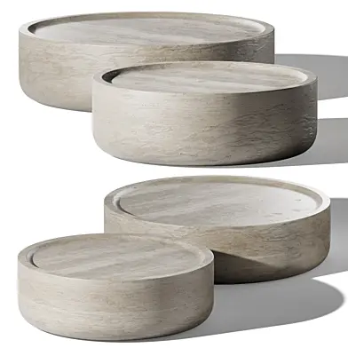Presenthem Round Stone Coffee Table