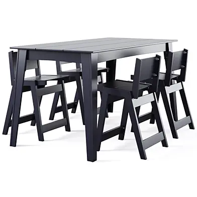 Alfresco Counter Table and Stool by Loll designs