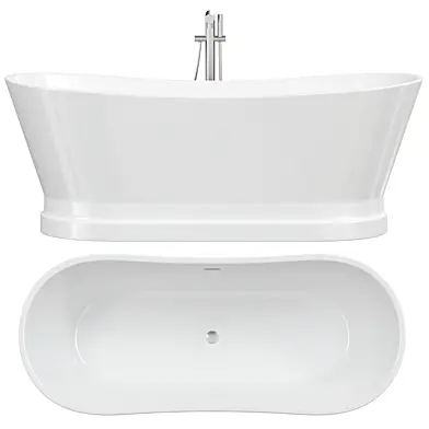Charlotte Edwards Jupiter Freestanding Bath - Gloss