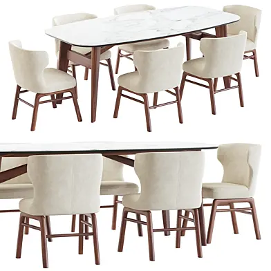 Vesta chair and abrey table