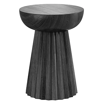 PLISSE WOOD SIDE TABLE by Vicaldesign
