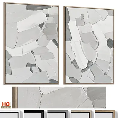 Abstract Relief Textural Plaster Wall Art C-970