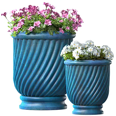 Цветы в современной вазе для декорирования KINSEY GARDEN DECOR .Flowers Garden Plant Flowerpot Patio