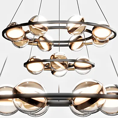 LAMPATRON Ring chandeliers and lamps SATURNA CH
