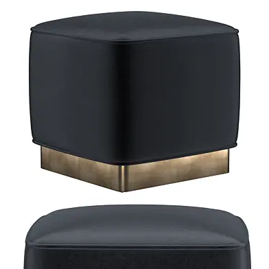 OTTOMAN velours bronze