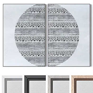 Set of large wall paintings 2819