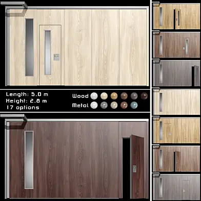 Раздвижная деревянная перегородка / Sliding wooden partition wall