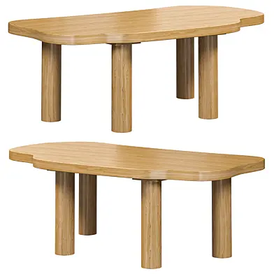 Farmhouse pine wood coffee table by Homary