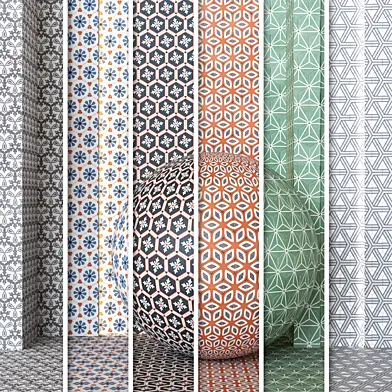 4k 23 color Equipe Coimbra ceramics material & texture Vol 1- ( Seamless , Pbr )