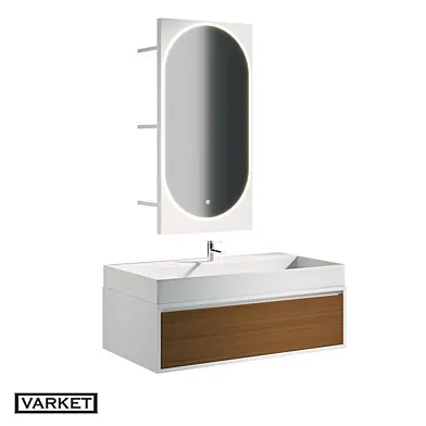 ОМ зеркало Varket Espejos 2 1200 + раковина