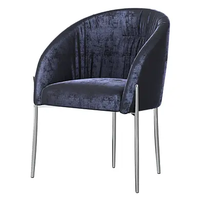 Стул велюровый темно-синий Garda Decor