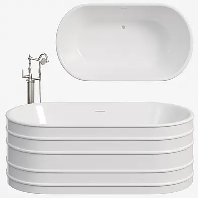 Preston Acrylic Double Ended Trough Freestanding Tub