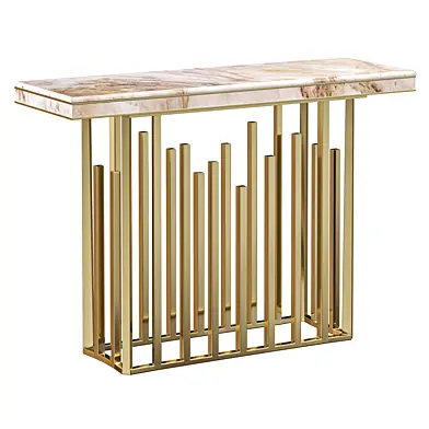 Modern Marble Console Table Narrow Entryway Table by Homary