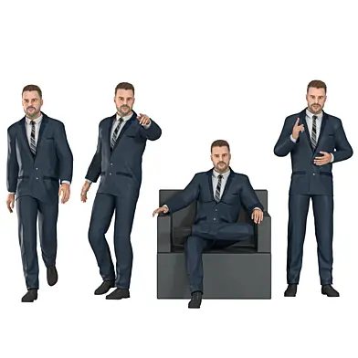 Business Office Man 04 poses