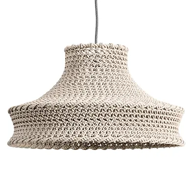 Woven White Rope Pendant Shade