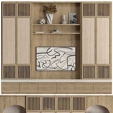 Hidden TV Feature Wall