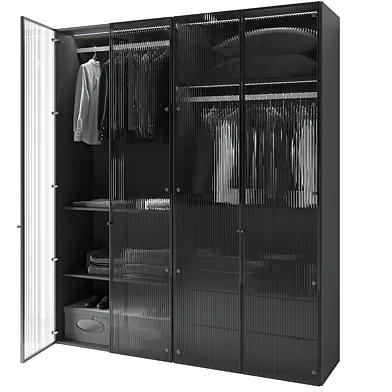 Modern Glass Door Wardrobe