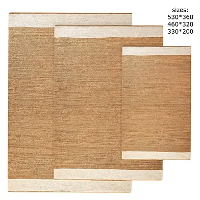 Hand Woven Jute Area Rug under sofa
