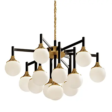 loft industry modern finland black down chandelier