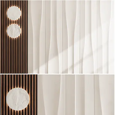 Headboard 3d Wall Panel set 04