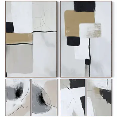 Set of six large wall paintings 2979