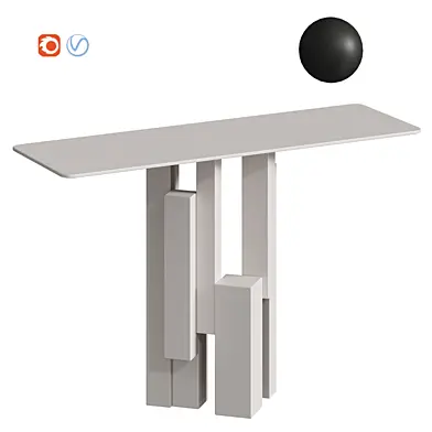 Консоль Dimension Console Black / White Loft & Concept
