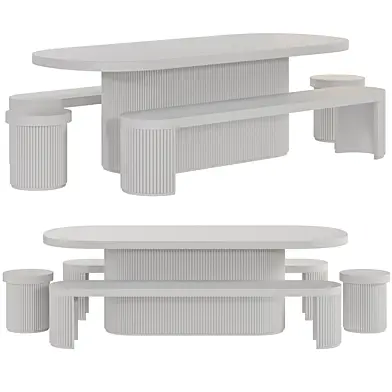 Furrow Outdoor Dining Set