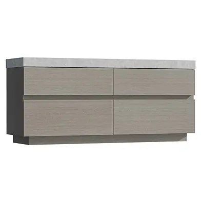 Ritter Flint and Sand Grey Dresser