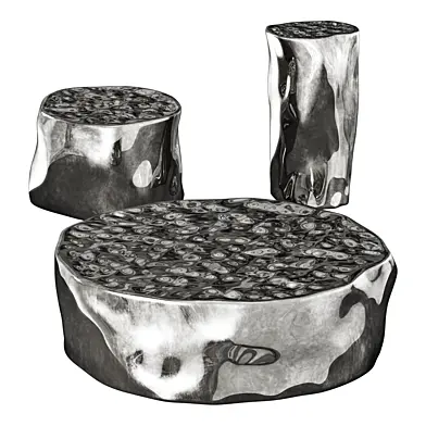 roche bobois silver tree cocktail table