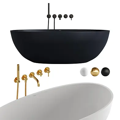 Y 5-Hole Bath Mixer and Shell Wanna by OMNIRES