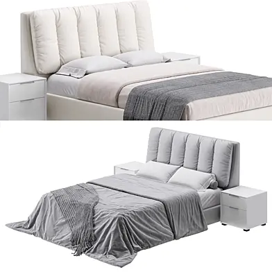 White Modern Twin Bed