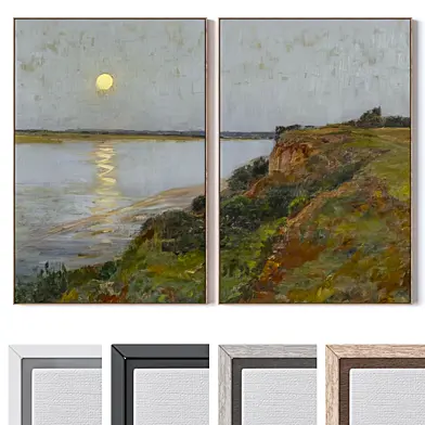 Set of large wall paintings 3012