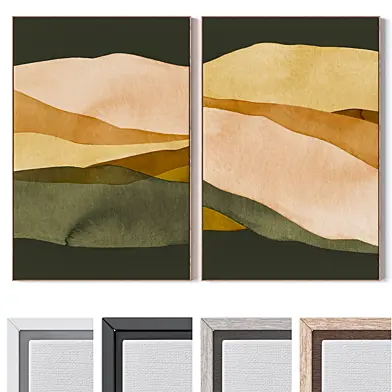 Set of large wall paintings 3033