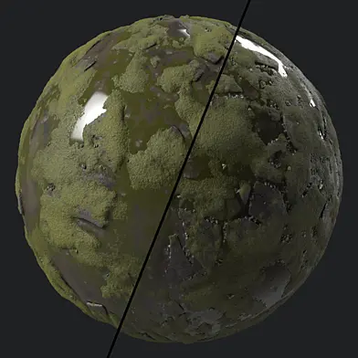 Pavement Materials 105- Muddy And Snow Stone Paving | Sbsar Pbr 4k Seamless