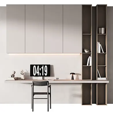 499 office furniture 27 workplace 11 minimal wall work zone with rack