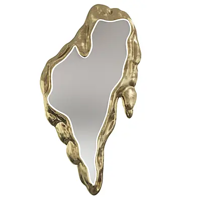 Crete luxury art design Melted Mirror Vertical