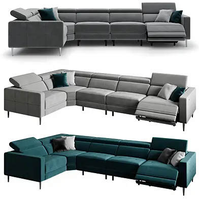 CERTOSA modular recliner SOFA fabric