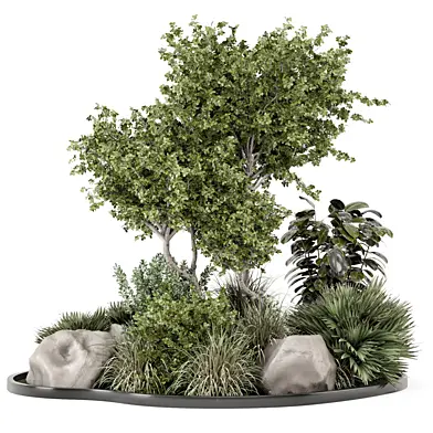 Outdoor Garden set Bush And Tree - Garden Set 2073