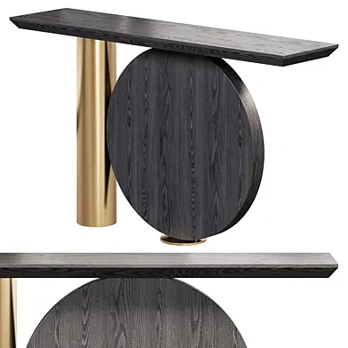 Wooden Brass Console Table Eichholtz Spring