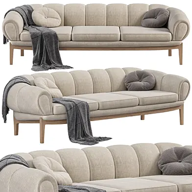 Croissant 3 Seater Sofa by rousehome