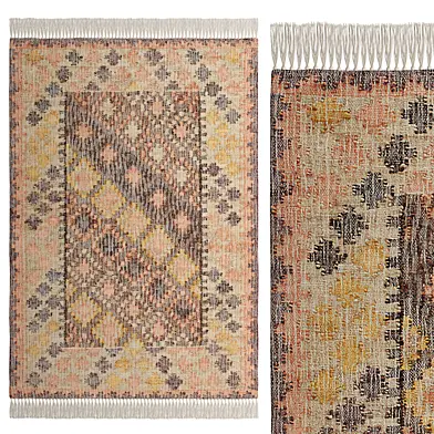 Serena Kilim Jute and Cotton Rug By La Redoute