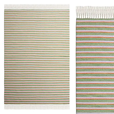 Darius Striped Recyced Polyester Indoor, Outdoor Rug By La Redoute