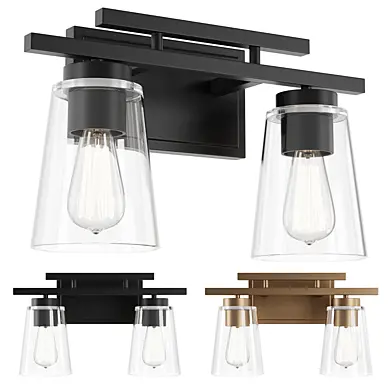 T Bar Taper Vanity Light - 2 Light