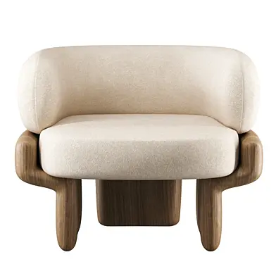 Lucky armchair and ottoman