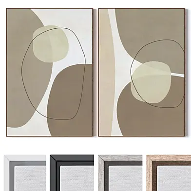 Set of large wall paintings 3098
