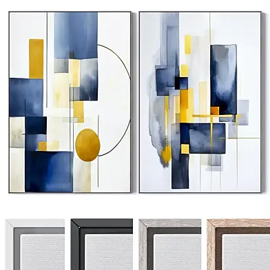 Set of large wall paintings 3105