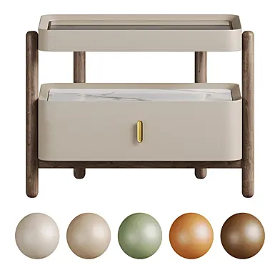 Wooden Double-layer Nightstand